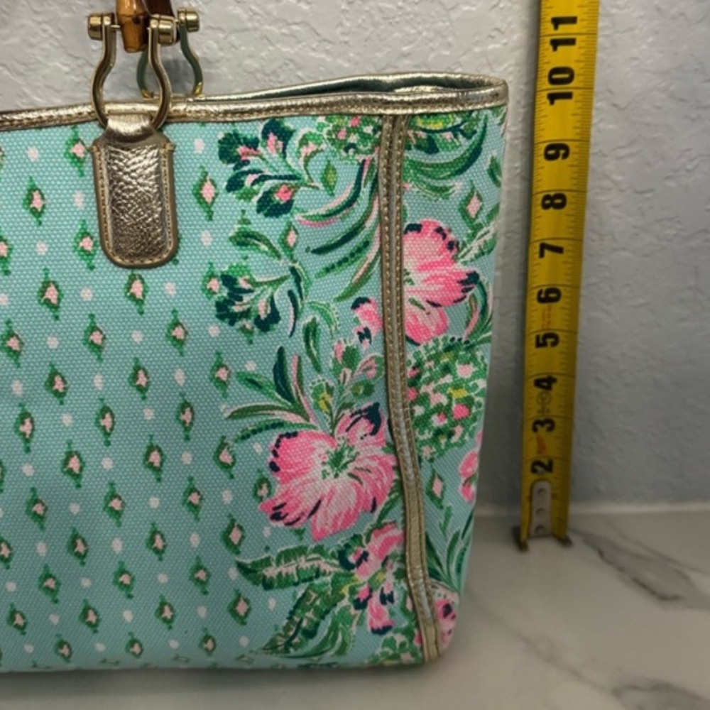 Lilly Pulitzer Greydon Canvas Tote Oh diamond girl print with a gift ❤️‍🔥 - Picture 6 of 14